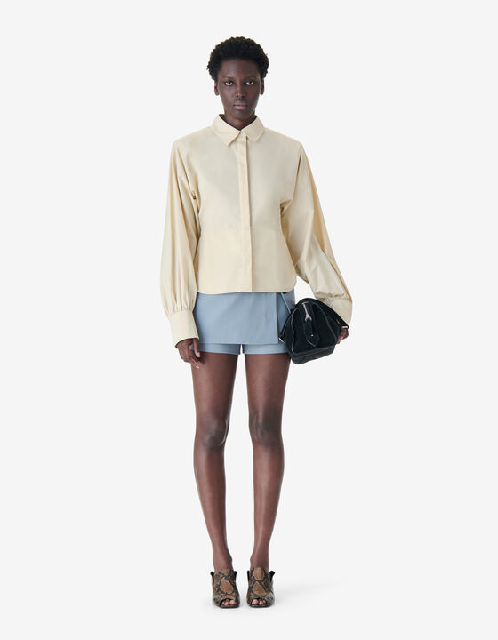 CHEMISE STRUCTUR&Eacute;E &Agrave; MANCHES LONGUES