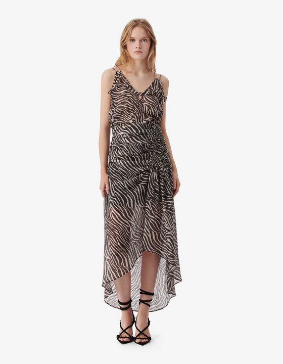 PRINT MIDI SKIRT