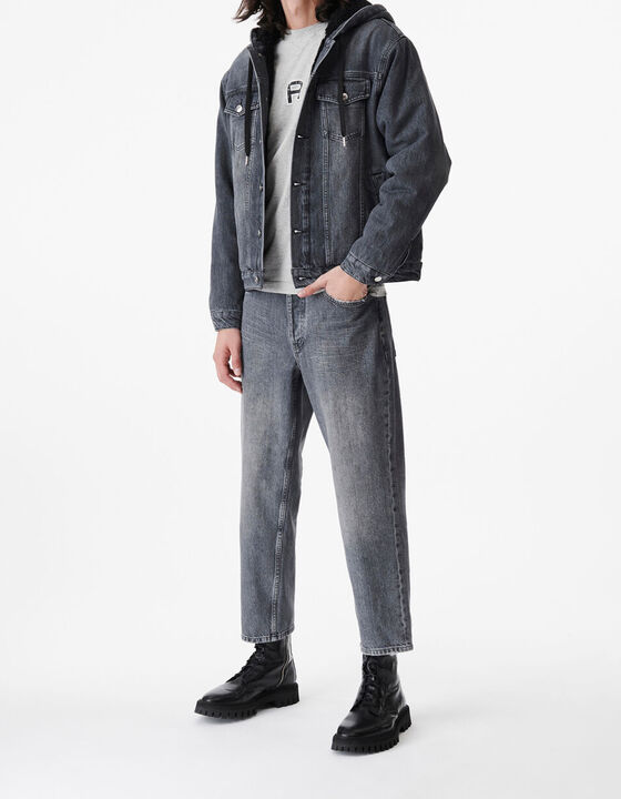 VESTE EN JEAN &Agrave; CAPUCHE