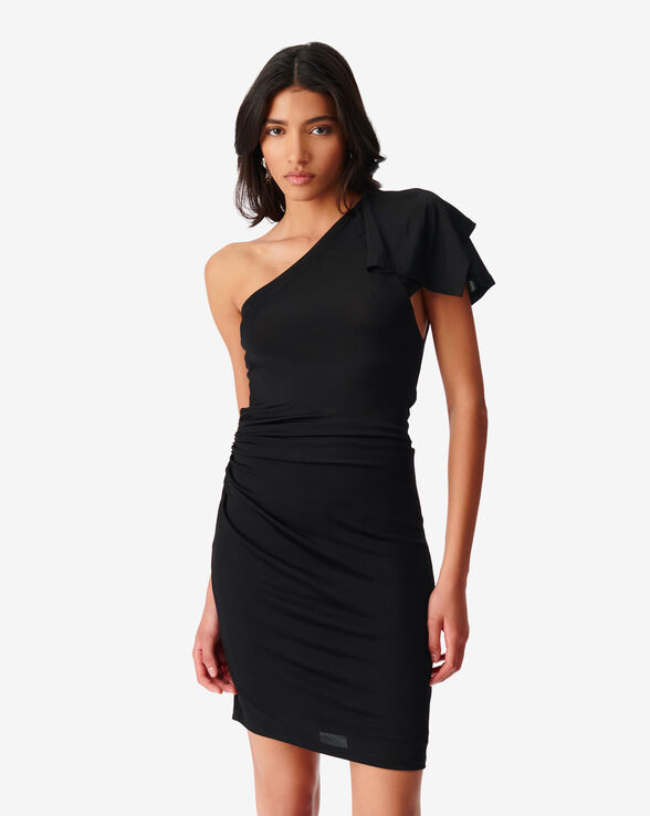 GASKA FRILLY ASYMMETRICAL DRESS