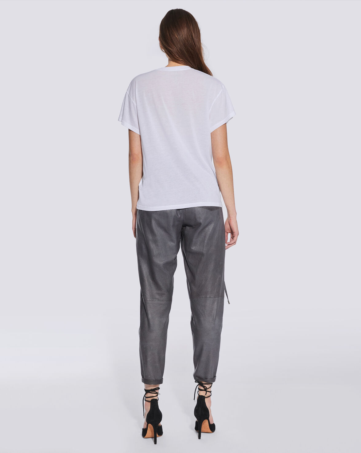 PONIE SHORT SLEEVE V NECK T SHIRT image number null