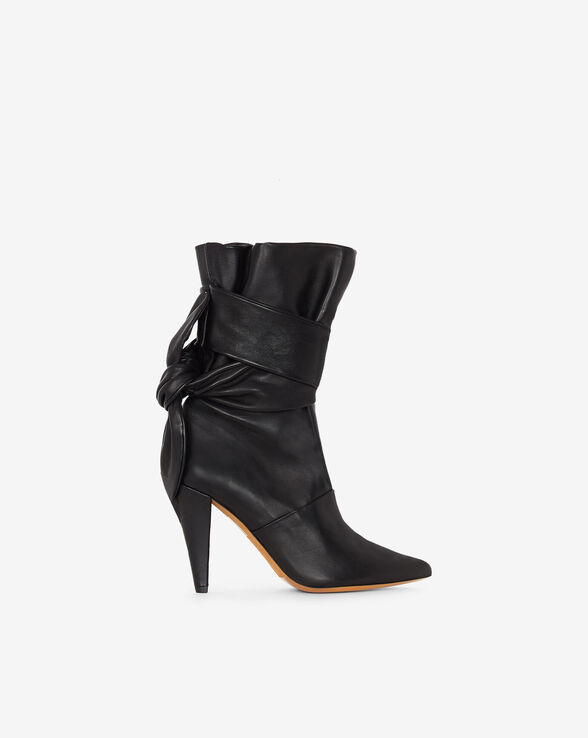 NORI LEATHER ANKLE BOOTS