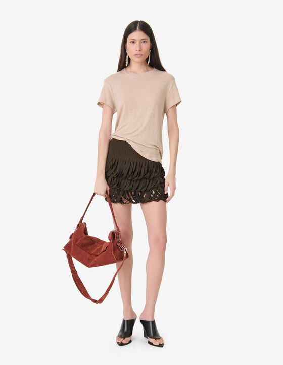 ROUND NECK LINEN T-SHIRT