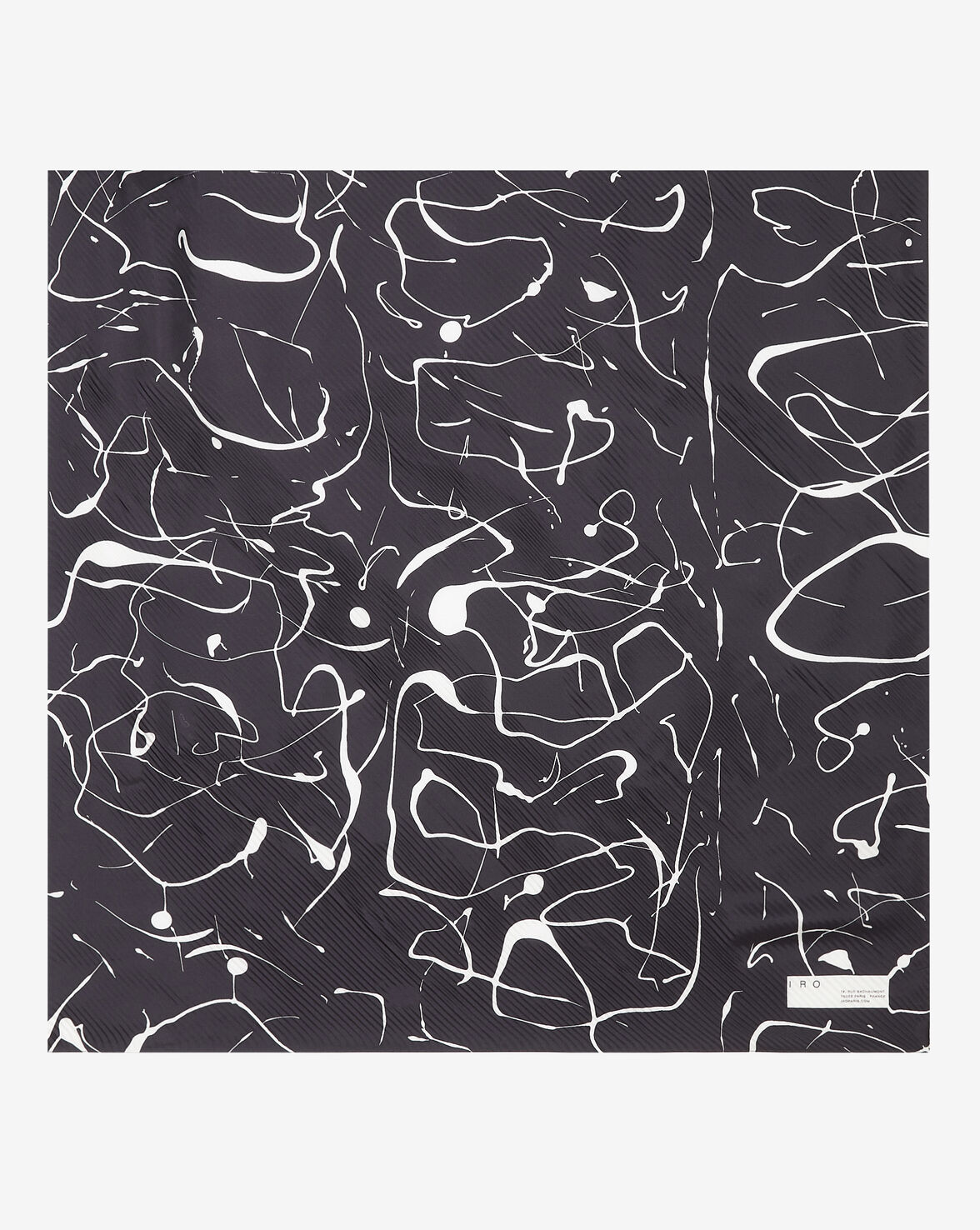 Iro Sikapaint Silk Scarf In Black/white