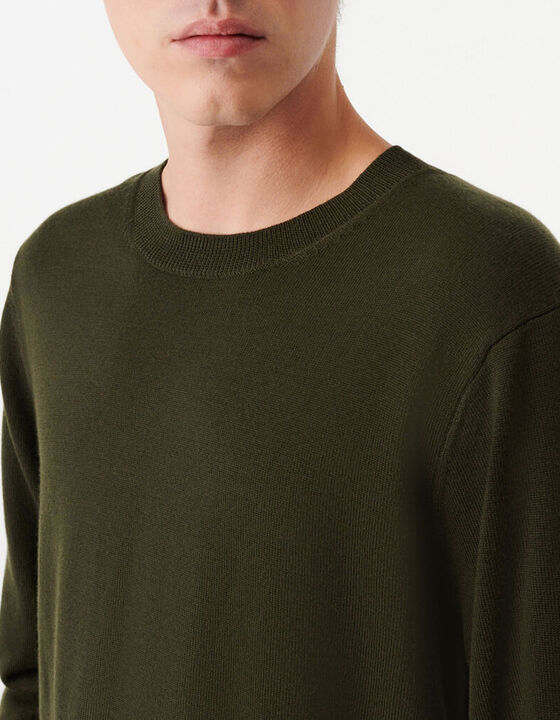 PULL COL ROND EN LAINE