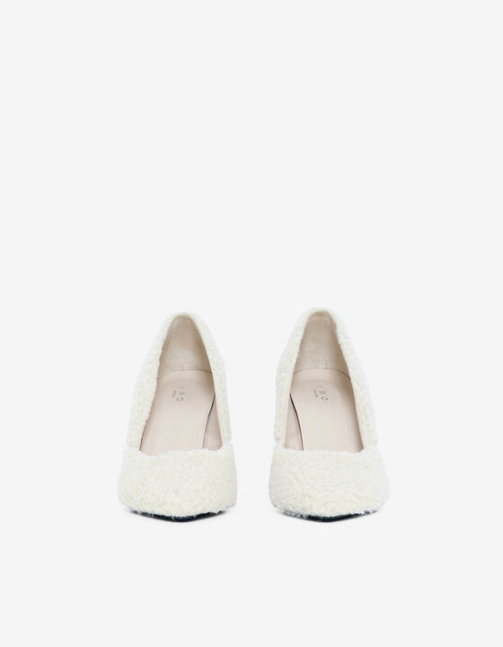 SHEARLING PUMPS
