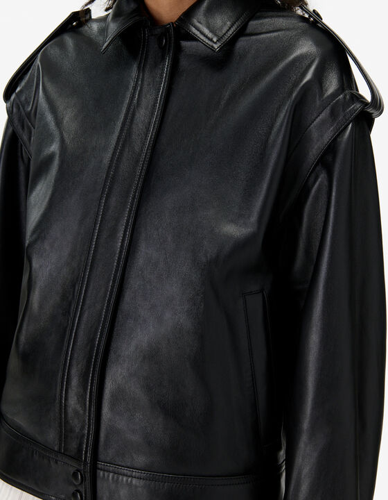 OVERSIZED LEATHER JACKET