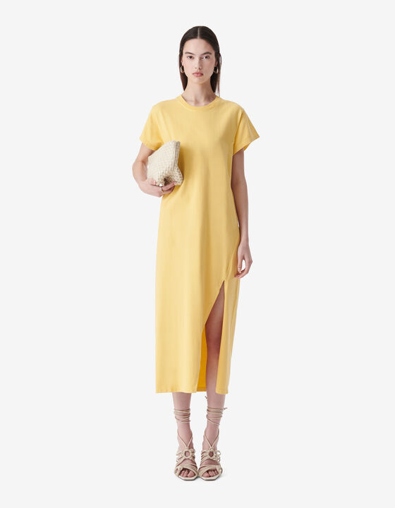 SLIT T-SHIRT DRESS