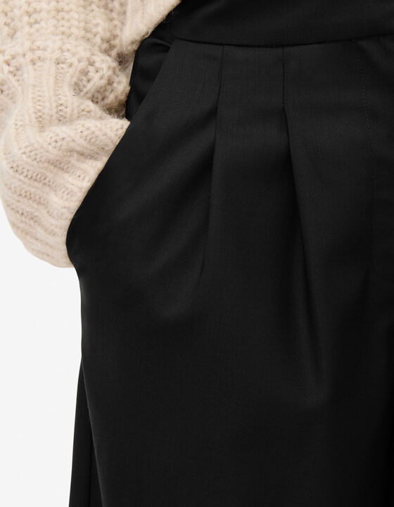WOOL SUIT TROUSERS
