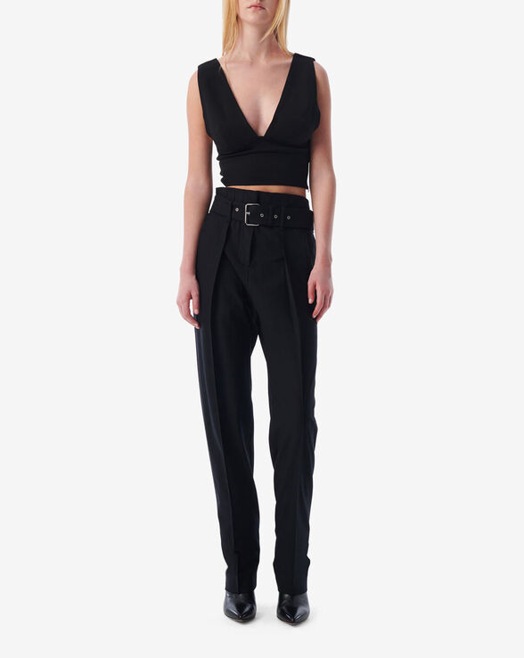 PANTALON CAROTTE EN LAINE BENET