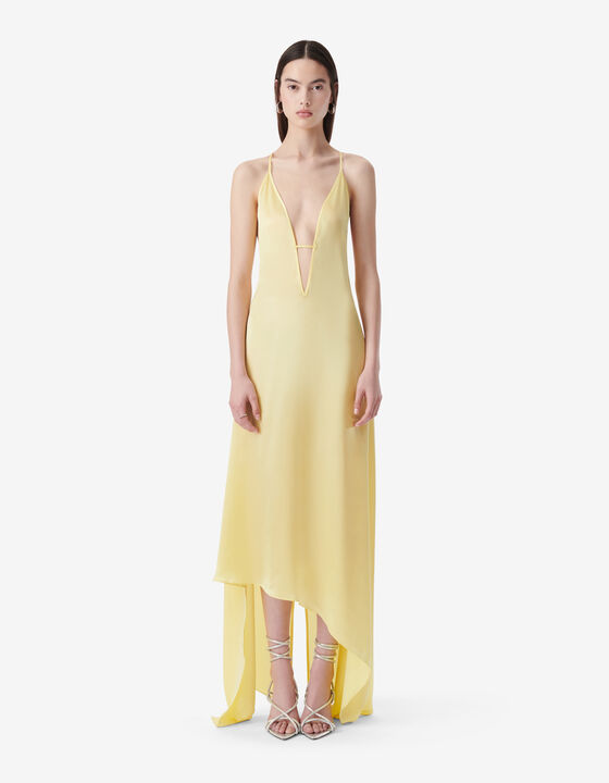 LONG SILK DRESS