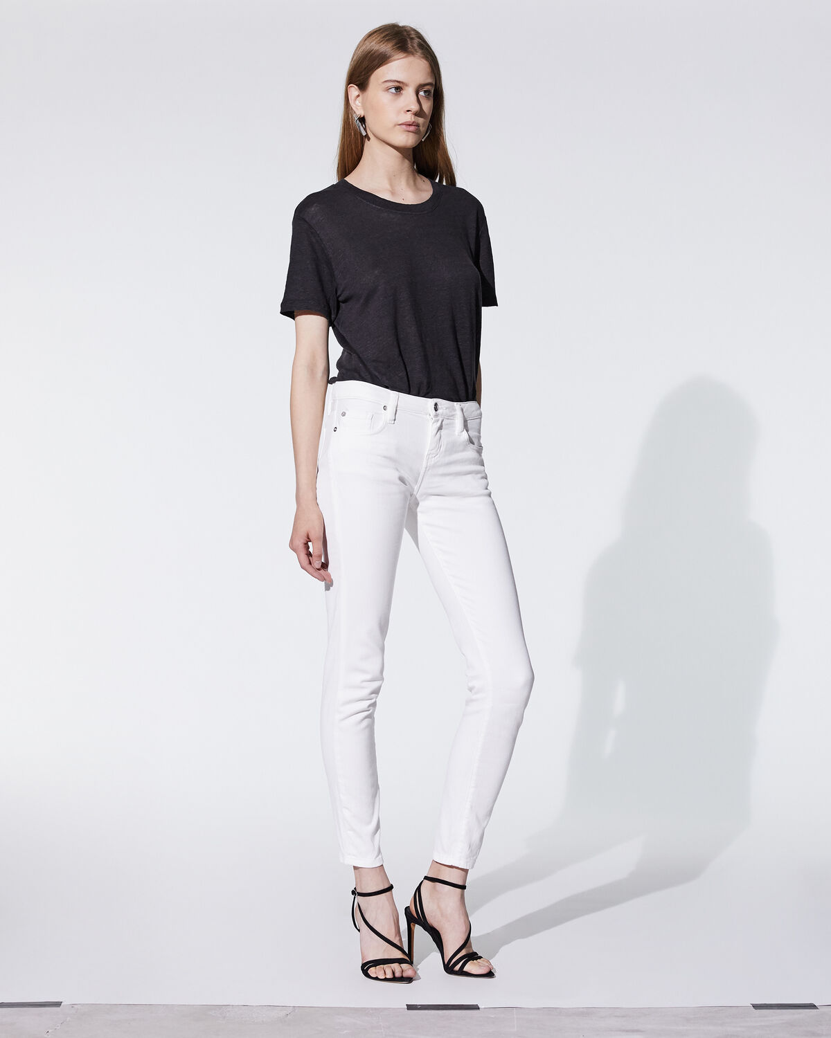 Photo of IRO Paris Jarodcla Jeans White - These White Denim Skinny Jeans Will Perfectly Match Your Curves. These Classic Jeans Can Match Perfectly With Your Day And Evening Outfits. Winter 18