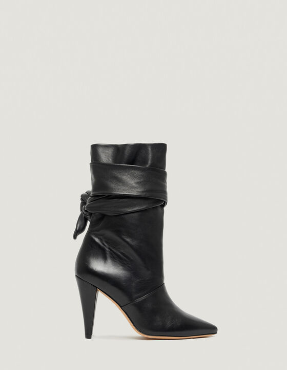 NORI LEATHER ANKLE BOOTS