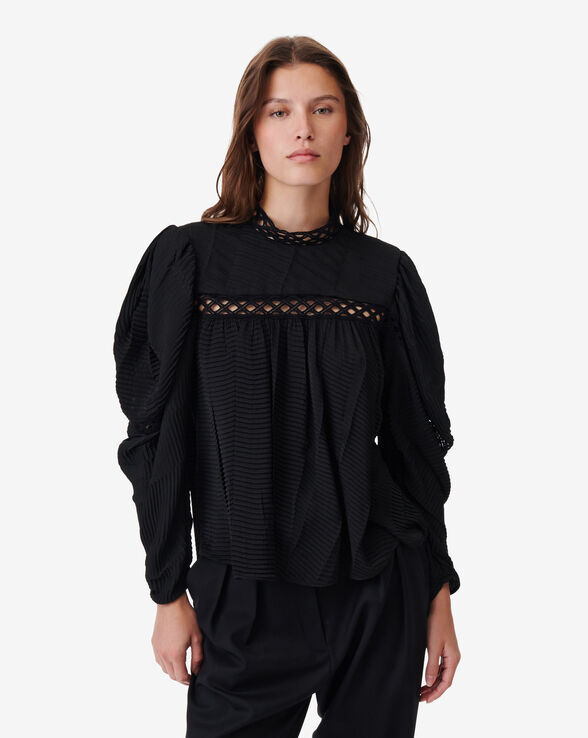 NAJALE LONG-SLEEVED LACE TOP
