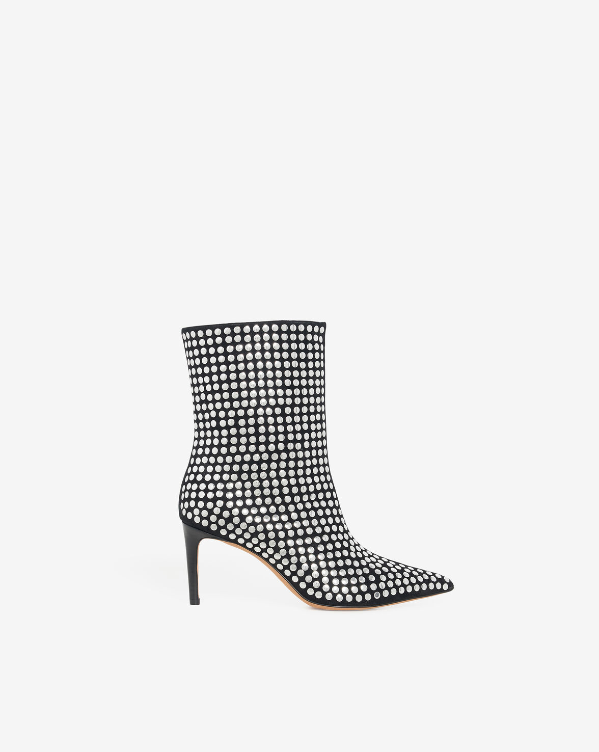 black ankle boots silver studs