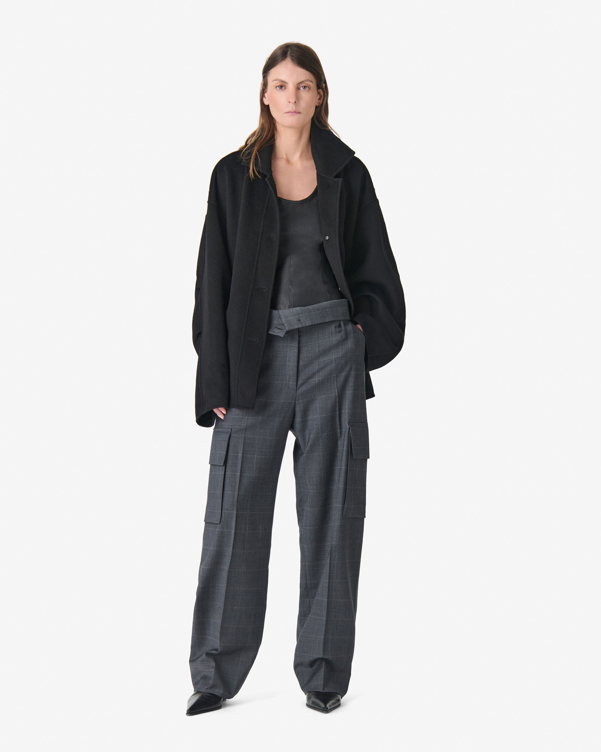 MIZARA women black wool structured jacket | IRO