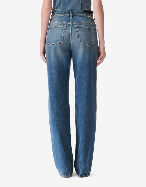 OVERSIZED CUT-OUT JEANS