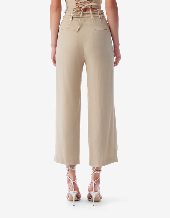 PANTALON DROIT TAILLE HAUTE