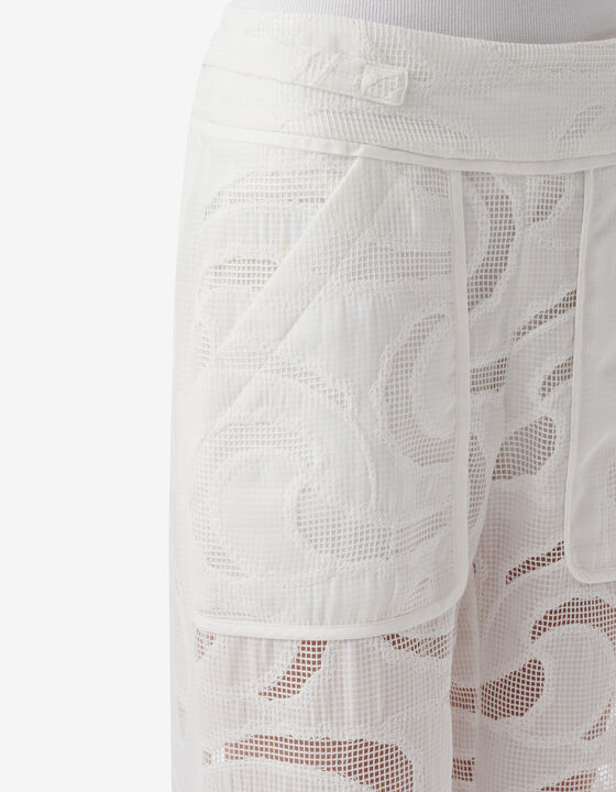 STRAIGHT OPENWORK PANTS