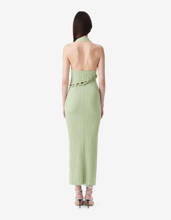 ROBE CÔTELÉE DOS-NU