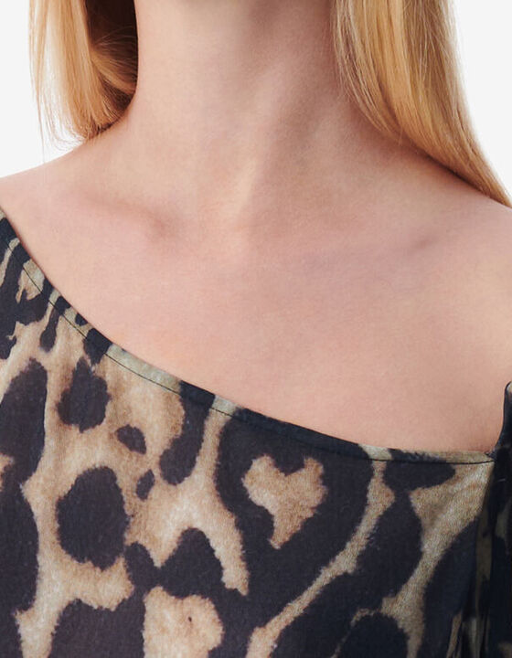 LEOPARD-PRINT MINI DRESS