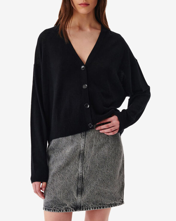 HAWIO OVERSIZED V-NECK CARDIGAN