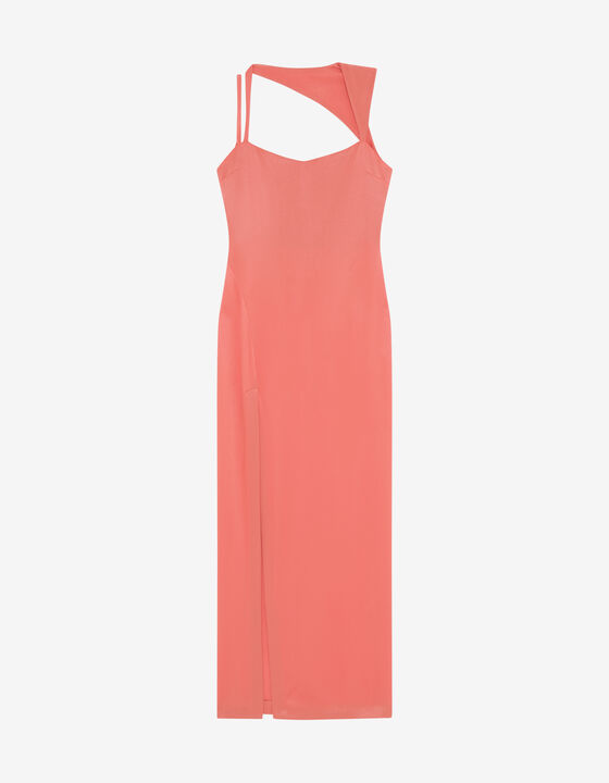 ROBE LONGUE ASYMÉTRIQUE
