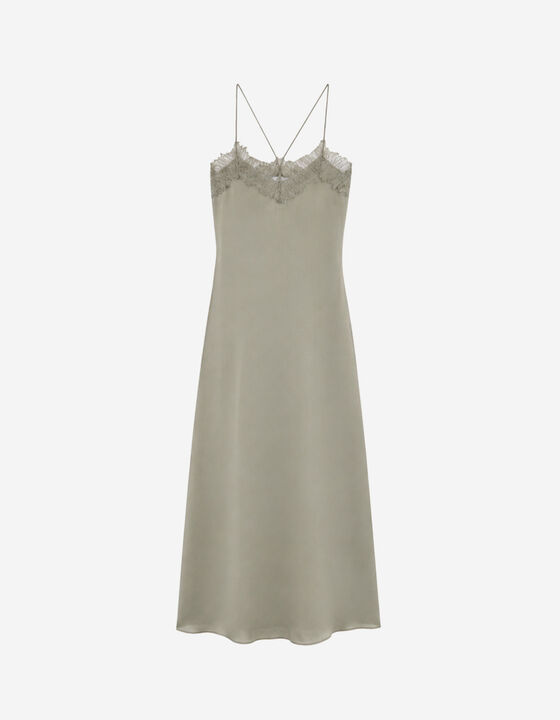 LONG SILK DRESS