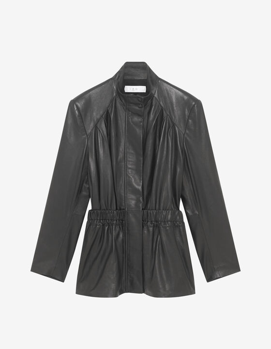 LEATHER PARKA JACKET