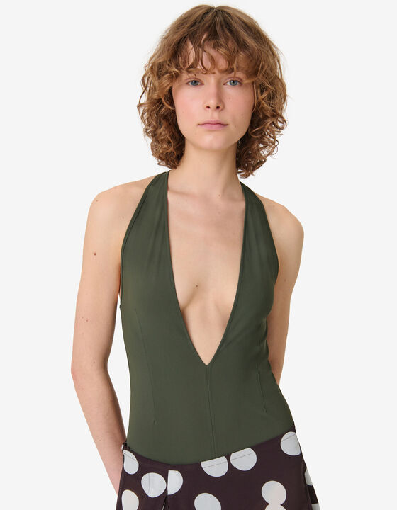 DEEP V-NECK BODYSUIT