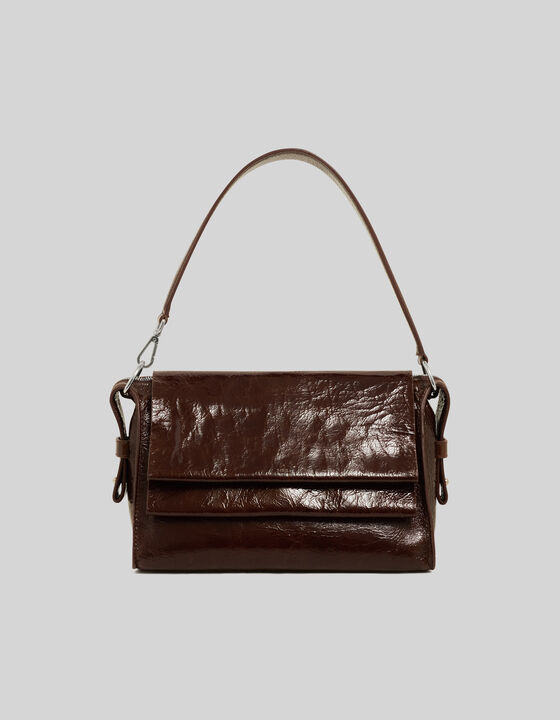 PATENT LEATHER CAMERA BAG