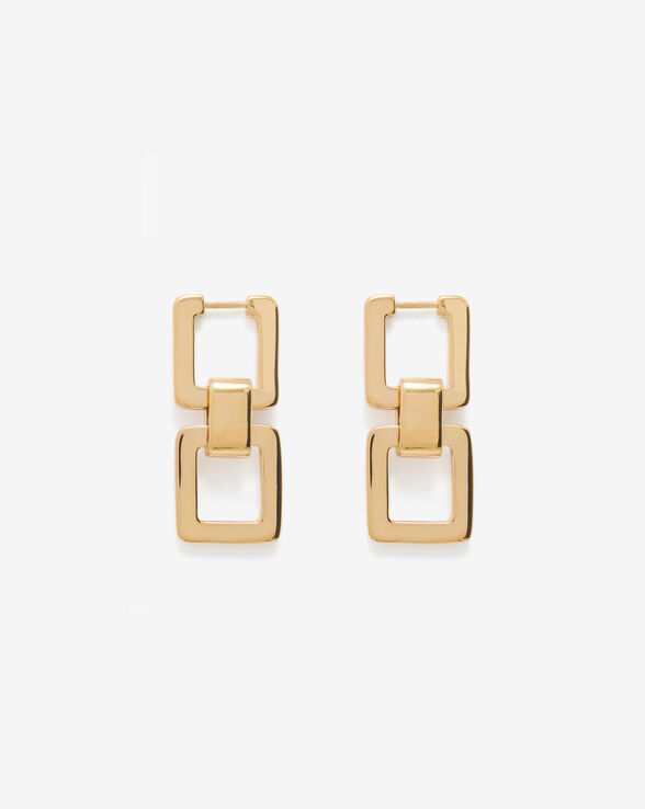 SQUARE PENDANT EARRINGS