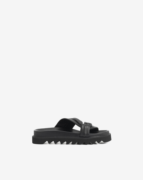 MULES EN CUIR BYDLEE DRAPE