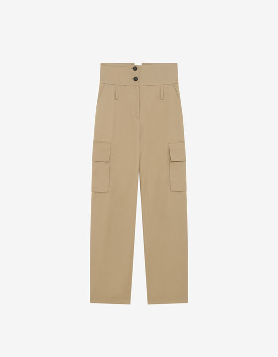 STRAIGHT-LEG PANTS WITH FLAP BELT