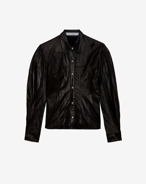 CHEMISE AJUSTÉE EN CUIR NURU