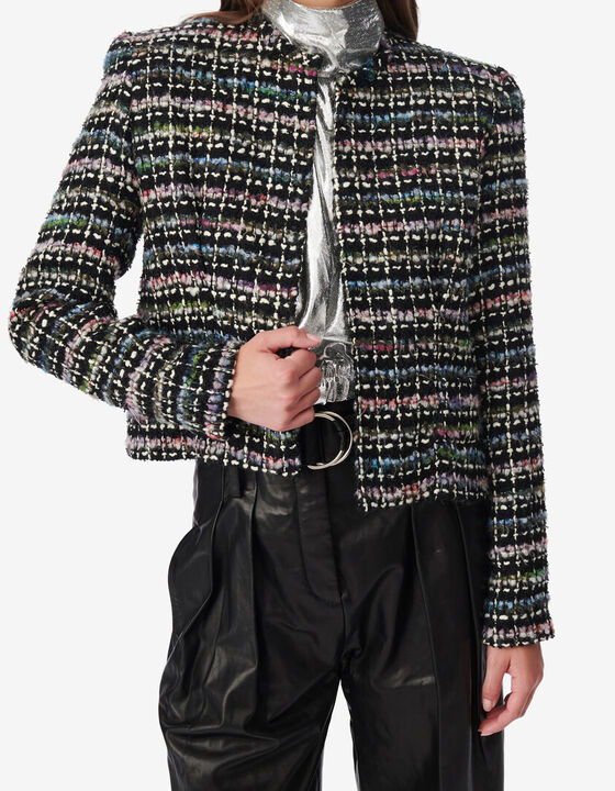 MULTICOLORED TWEED JACKET