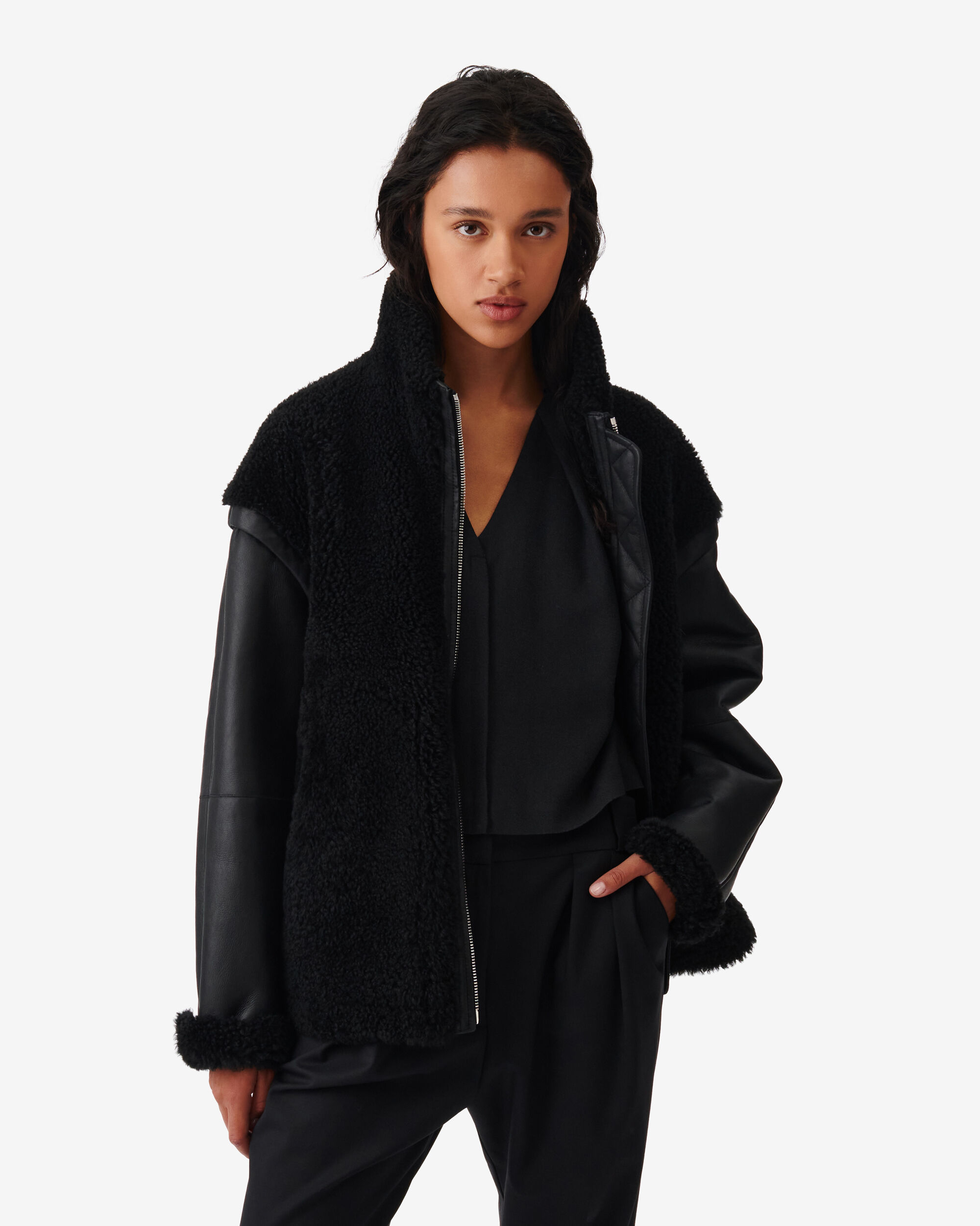 Iro sales fur jacket