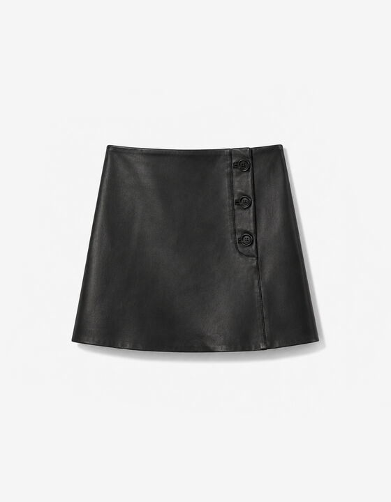 SHORT LEATHER SKIRT