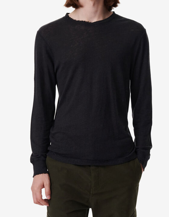 ARONA ROUND-NECK LINEN T-SHIRT