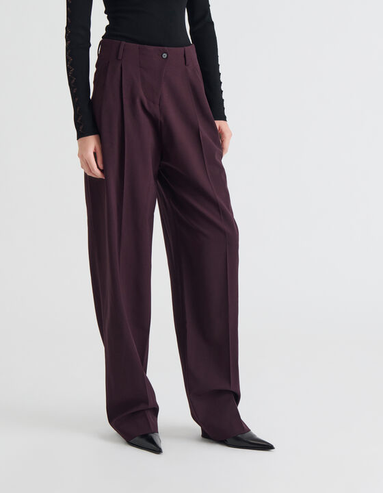 HIGH-RISE WIDE-LEG TROUSERS