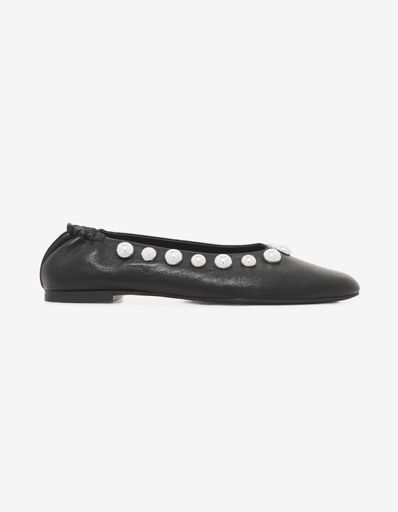 STUDDED BALLET FLATS