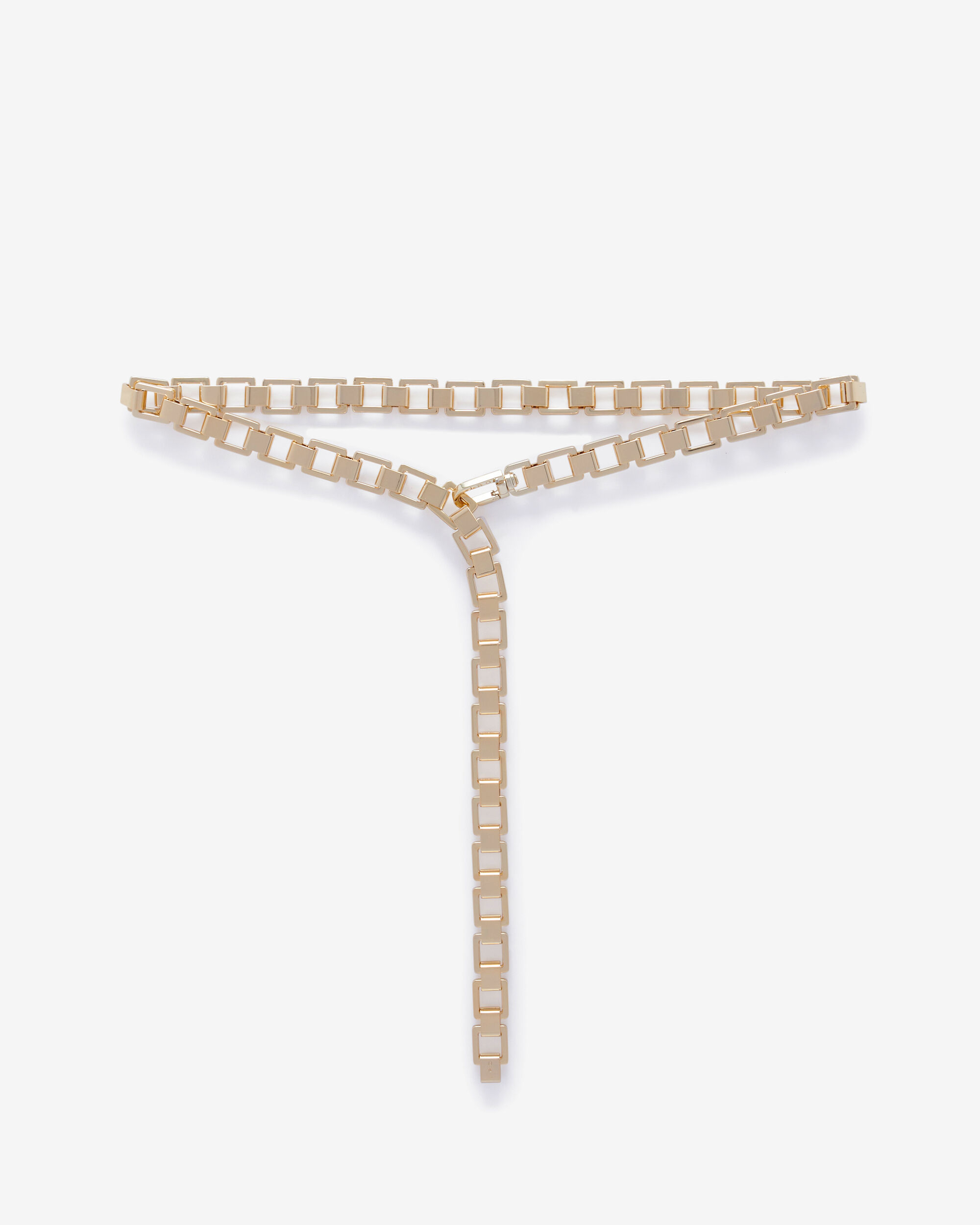 Thin gold hotsell chain belt