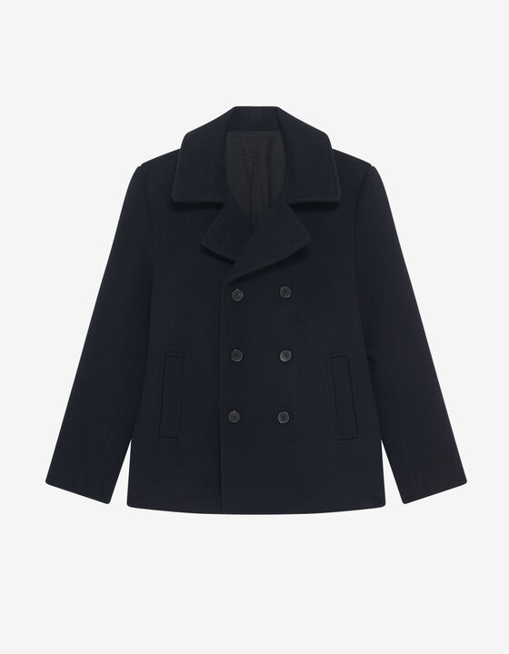 NAVY BLUE WOOL PEACOAT