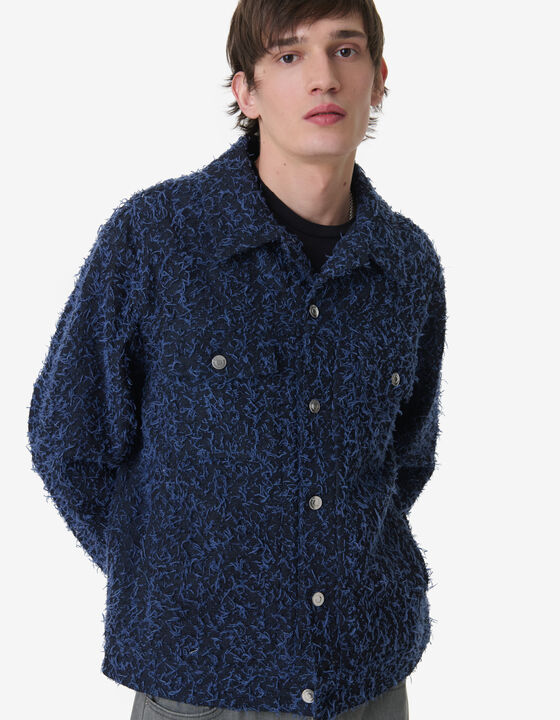 VESTE TEXTUR&Eacute;E EFFET EFFILOCH&Eacute;