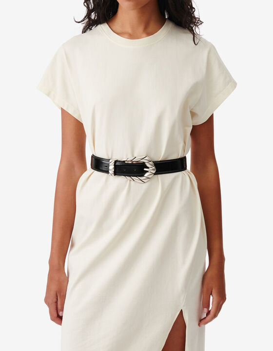 SLIT T-SHIRT DRESS