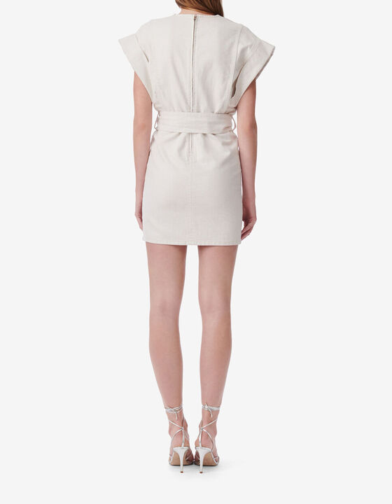 ROBE COURTE EN JEAN COL V