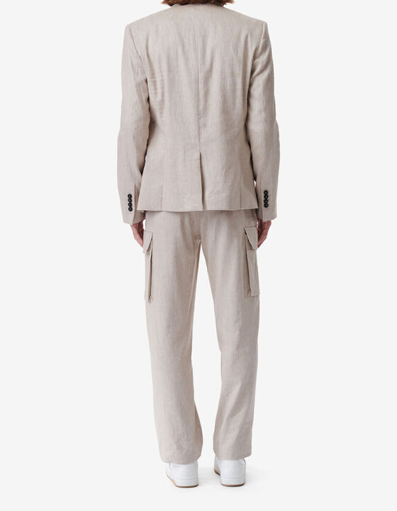 LINEN-BLEND SUIT JACKET
