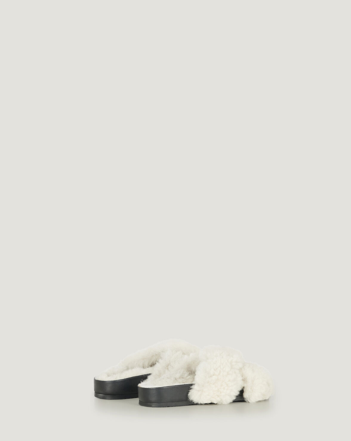 ZEPHYR SHEARLING SLIDE SANDALS image number null
