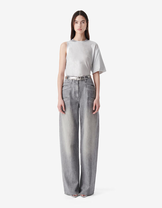 WIDE-LEG DENIM PANTS