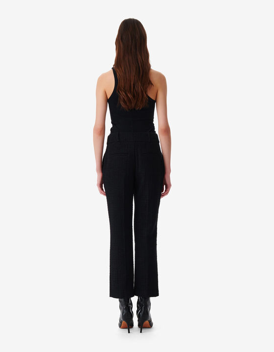 PANTALON EN TWEED LUREX